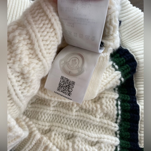 Moncler X Palm Angels collab unisex v neck crew wool sweater NWT - Picture 14 of 16